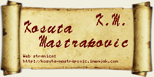 Košuta Maštrapović vizit kartica
